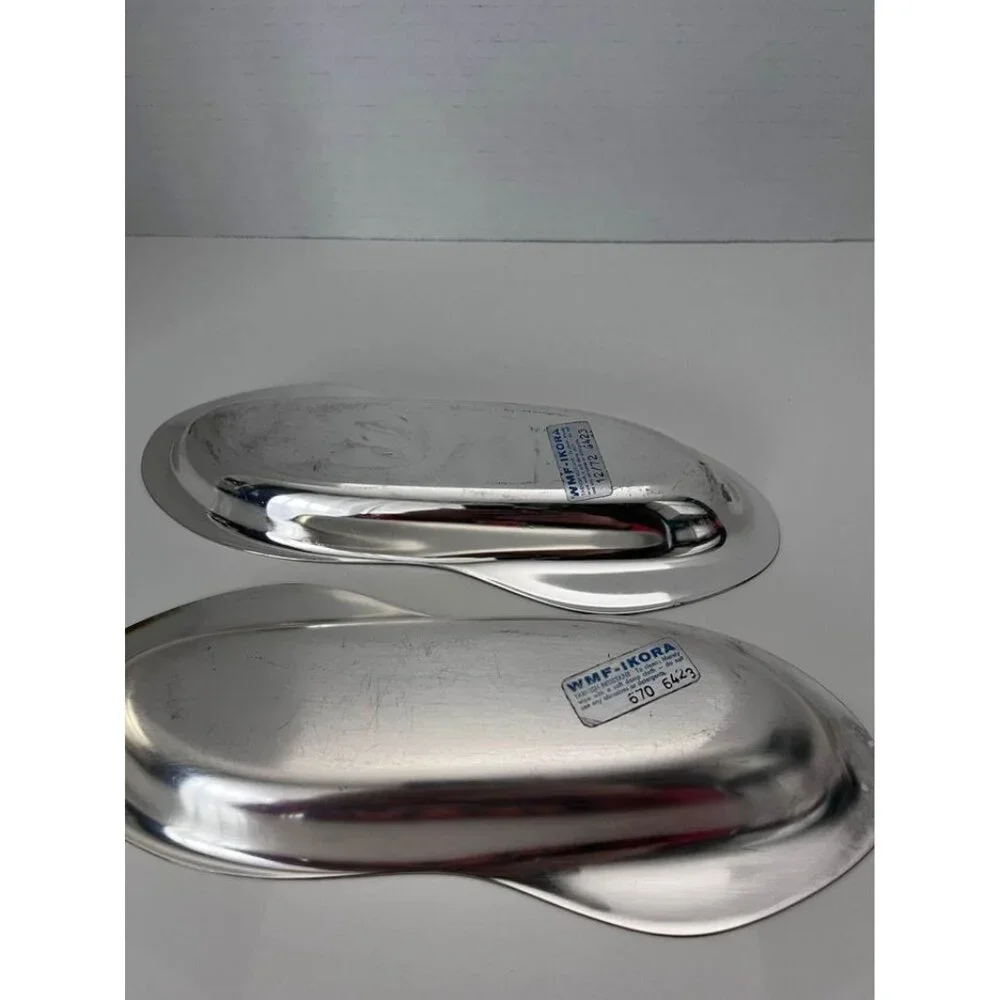 MCM-set of 2 Silver Dish WMF IKORA Tarnish Resistant # 670 6423